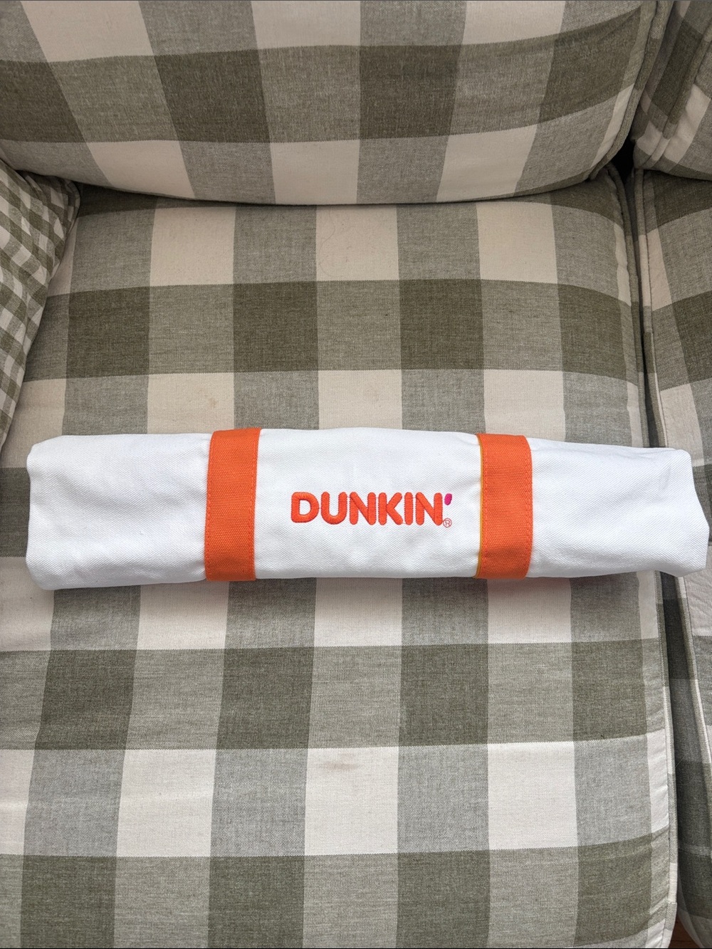 Dunkin' Branded White & Orange Tote